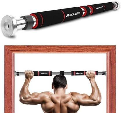 BOLDFIT Home Doorway Pull Up Bar - Adjustable Chin-Up Workout Rod