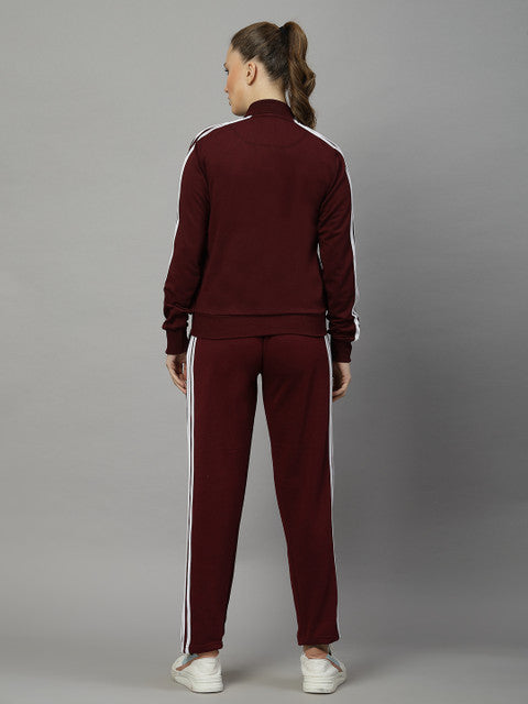 UZARUS Women's Striped Cotton Blend Track Suit - Comfortable Activewear Set